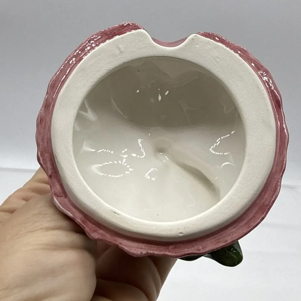 Vintage Strawberry Covered Dish Bowl Fwc The Cooks Bazaar Jelly Server Rare READ